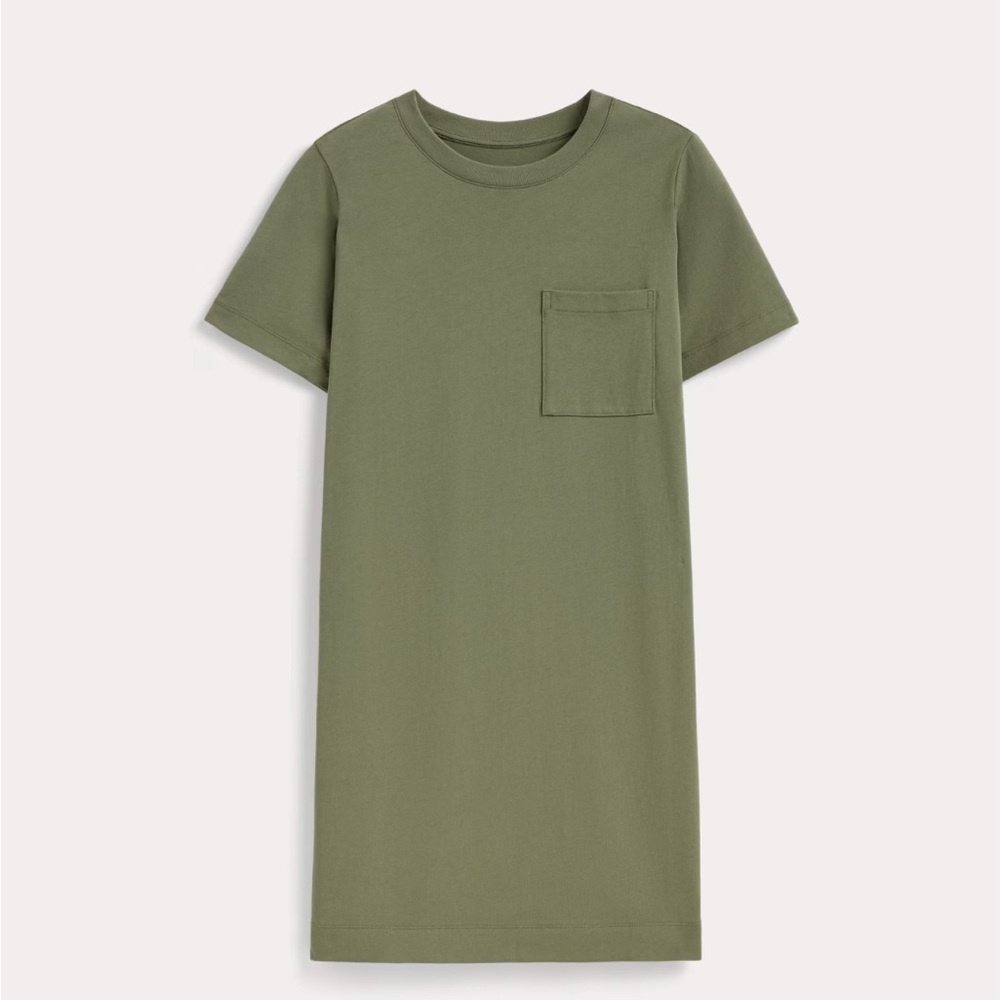 Everlane Khaki Green Weekend T-Shirt Dress, NWOT - Picture 2 of 9